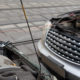 MOSCOW - MAR 19: Infiniti fx35 jumpstart other car to start the